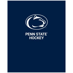 navy folder with Penn State Hockey below Athletic Logo